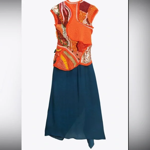 NWT ZARA BEADED DRESS LIMITED EDITION - Picture 8 of 14